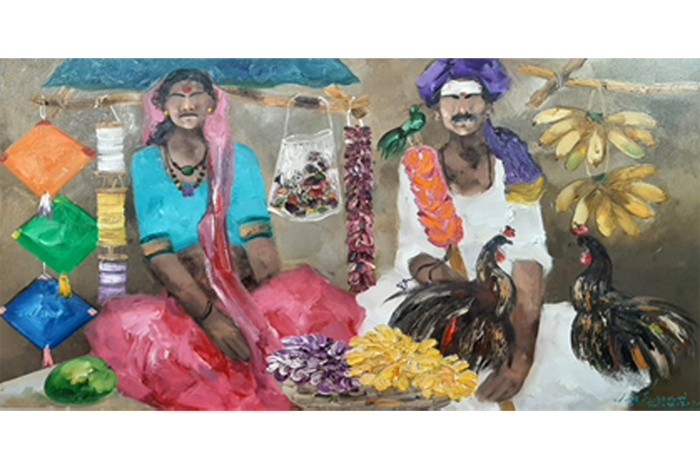 JMS024
Badami People - XVII
Oil on Canvas
36 x 72 inches
2020
Available